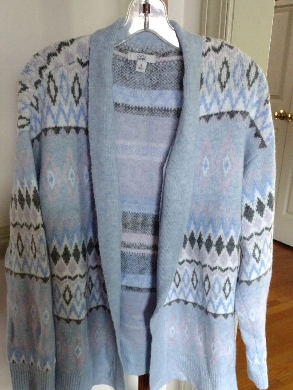 Warm croft & barrow Pastel Blend Patterned Open-Front Cardigan